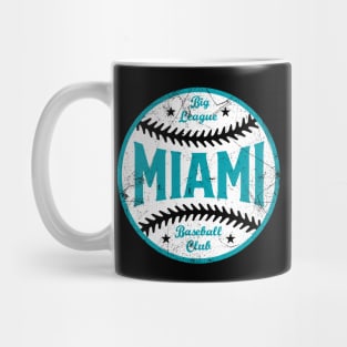 Miami Retro Big League Baseball - Black Mug